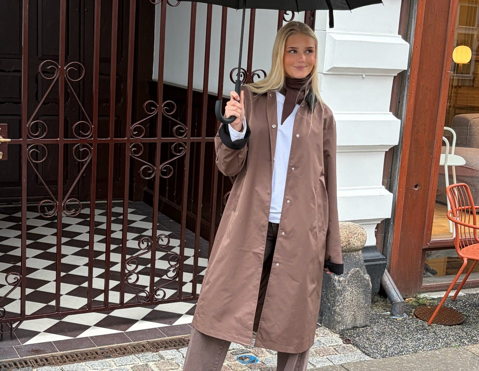 PCJORMA Coat - Coffee Quartz